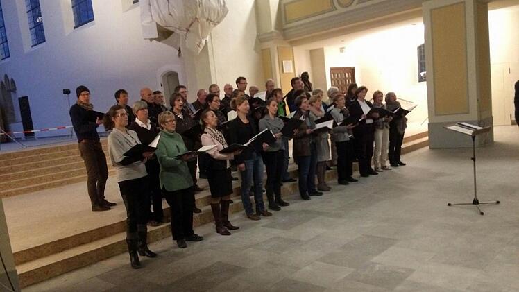 Impressionen vom Baustellenkonzert in der Coburger Morizkirche. Foto: Jochen Berger