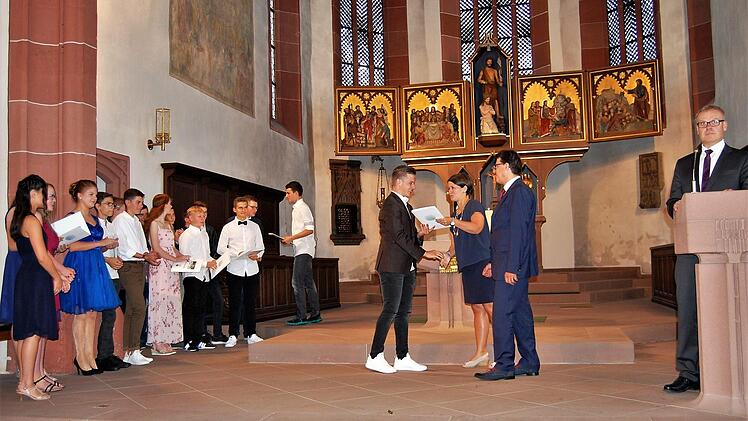 Abschlussfeier für die Hammelburger Realschul-Absolventen.Sigismund von Dobschütz