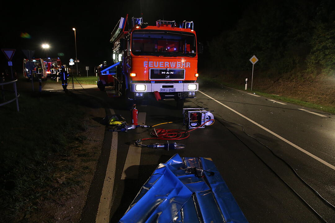 Vier Schwerverletzte bei Unfall nahe Wendelstein