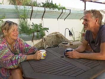 Im Guten getrennt: Nina und Andr&eacute; auf Teneriffa.