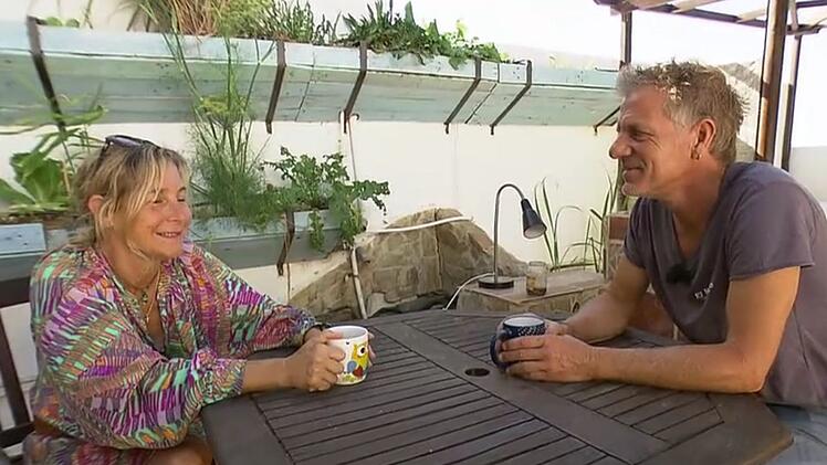 Im Guten getrennt: Nina und Andr&eacute; auf Teneriffa.