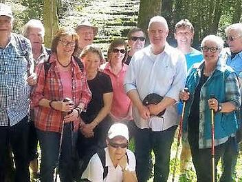 Die Herzsportgruppe wanderte bei herrlichem Wetter zur Lillachquelle. Foto: privat
