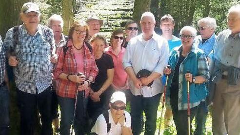 Die Herzsportgruppe wanderte bei herrlichem Wetter zur Lillachquelle. Foto: privat