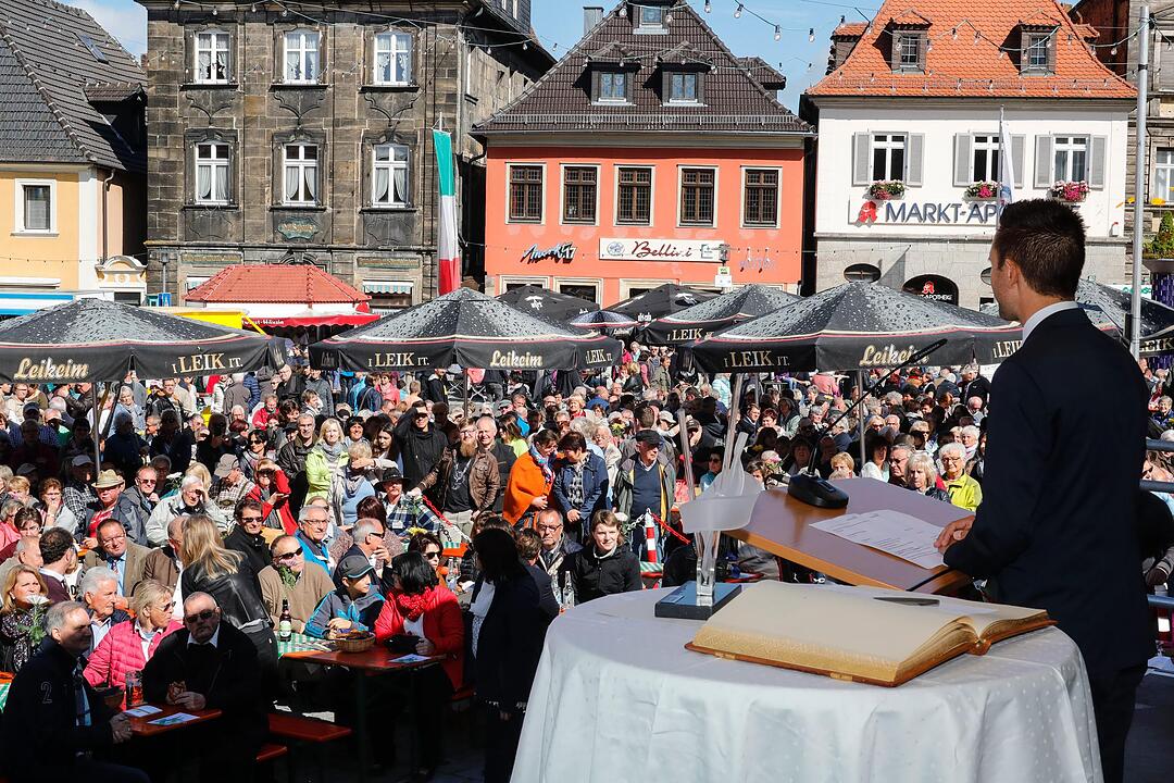 Korbmarkt in Lichtenfels am Samstag