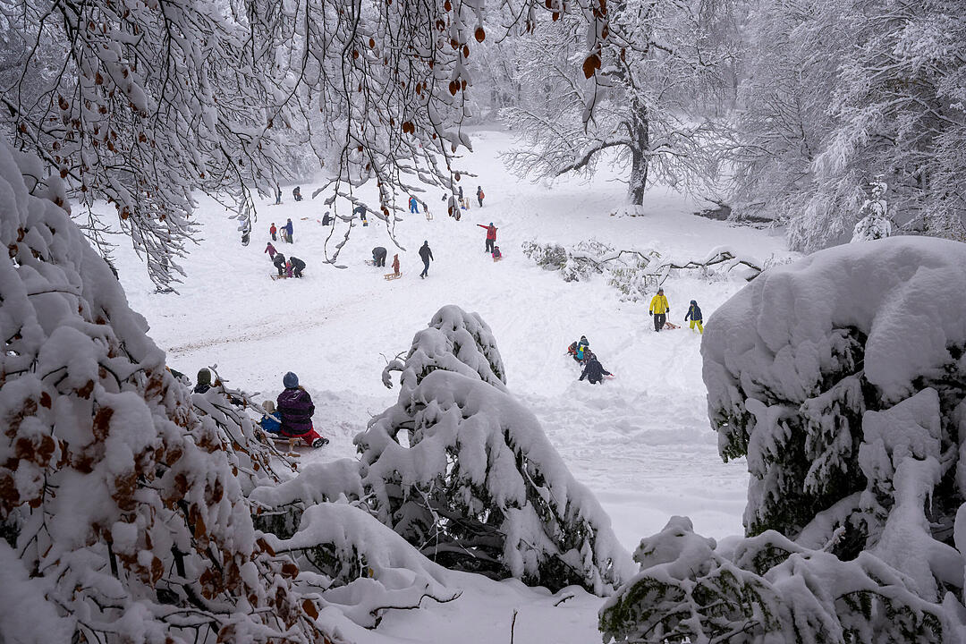 Wintereinbruch in Süddeutschland - München