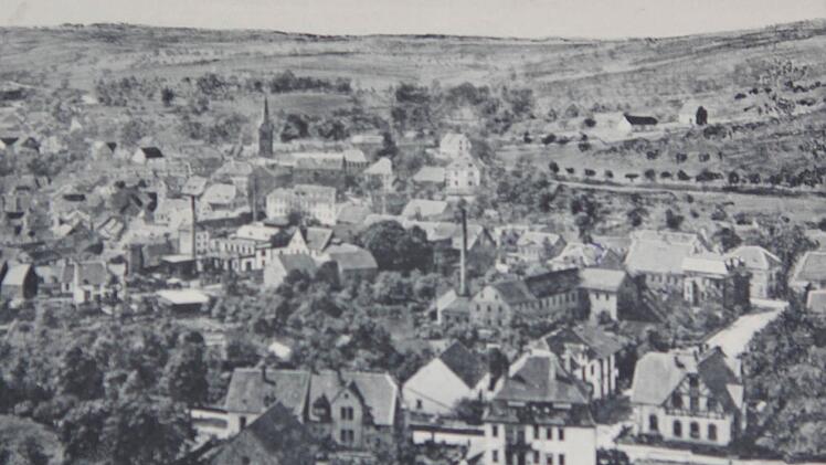 Weitere Fundstücke aus Alfred Joannis Nachlas: Eine Postkarte, die das rheinlandpfälzische Kusel vor 100 Jahren zeigt.