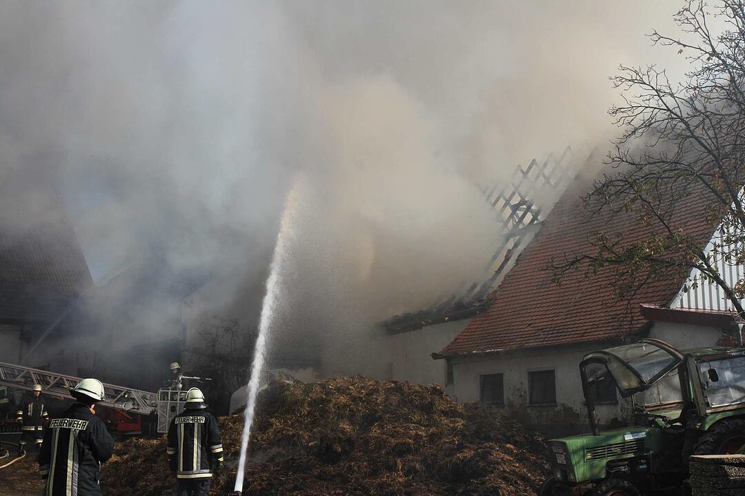 Brand in Schweinestall in Herzogenaurach