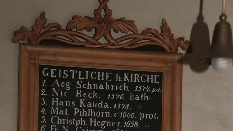 Eine Liste der PfarrerFoto: Katrin Geyer