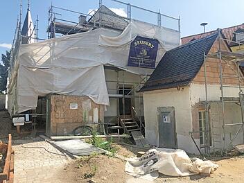 Mit großen Schritten schreitet die Sanierung der Alten Mühle voran.