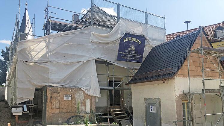 Mit großen Schritten schreitet die Sanierung der Alten Mühle voran.