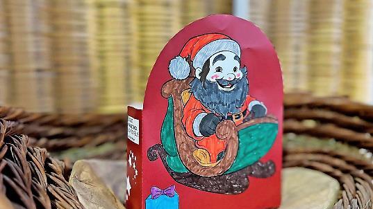 Eine gebastelte Nikolausbox.