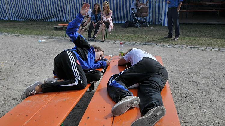 Müde nach der Baumwache