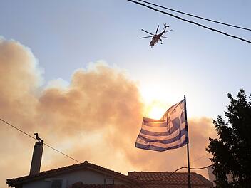 Waldbrand bei Athen