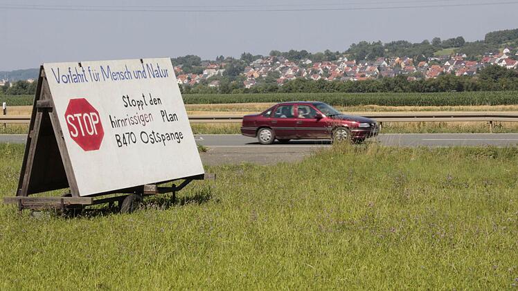 Die geplante Forchheimer Ostspange war Thema in der Kreistagssitzung am Montag. Der Antrag der Grünen, den Bau aus dem Bundesverkehrswegeplan zu streichen, wurde abgelehnt. Foto: Josef Hofbauer