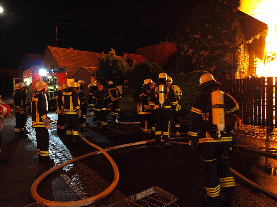 Scheunenbrand Nenzenheim