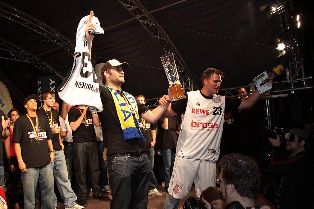 Meisterfeier Brose Baskets Bamberg Maxplatz