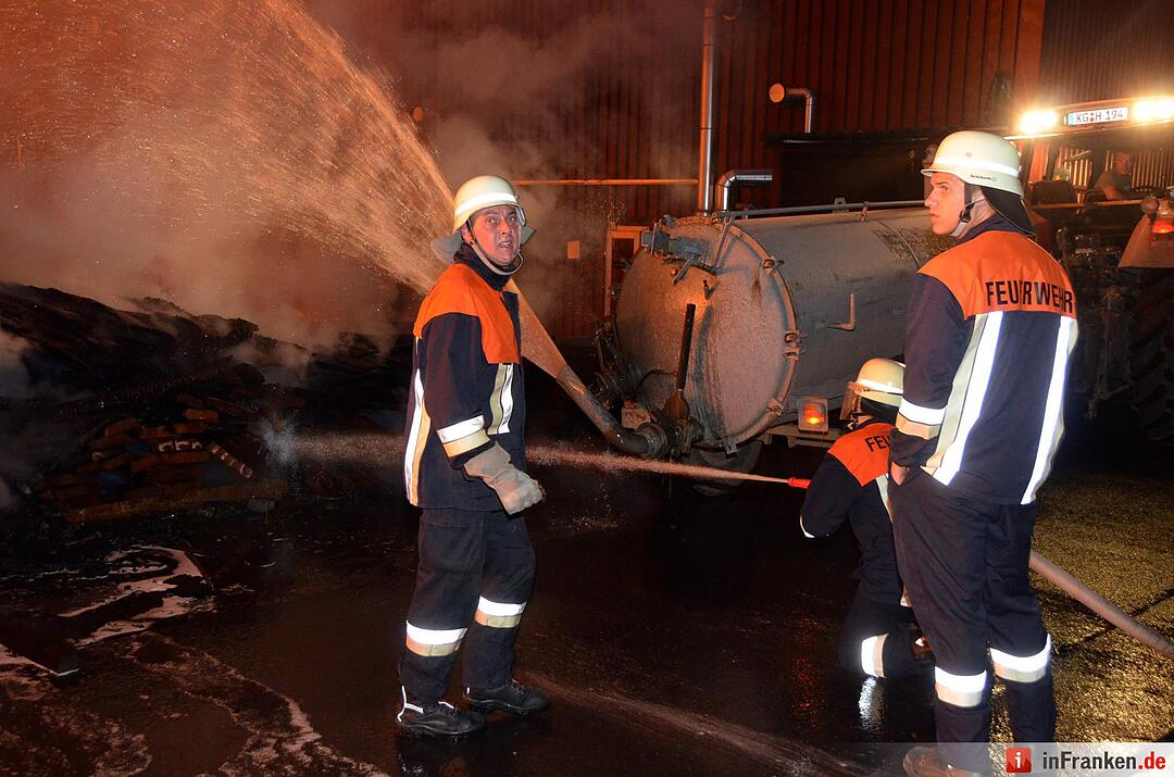 Brand im Sägewerk Untererthal