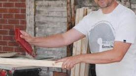 Initiator Heiko Bayerlieb beim AufbauFoto: Carolin Herrmann