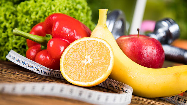 Abnehmen, Di&auml;t, Ern&auml;hrung, gesund, Gem&uuml;se, Obst