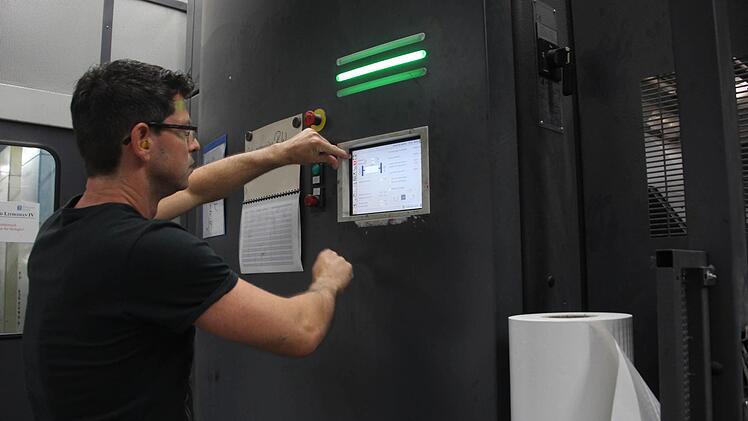 Wann ein Rollenwechsel fällig ist, verrät Vitzthum das System. Foto: Daniel Ruppert