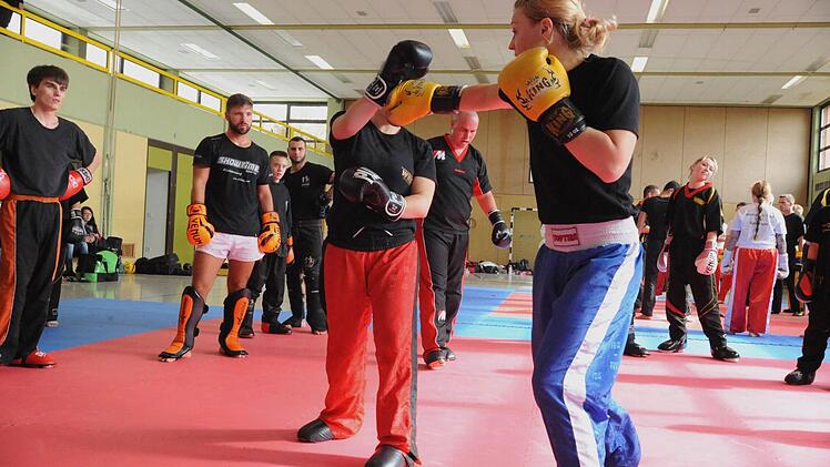 Beim Kampfsport-Training in Rannungen. Foto: Hopf