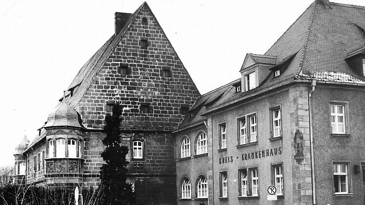 Um 1960 entstand dieses Bild, als die Klinik noch Kreiskrankenhaus war. Repro: Günter Dippold