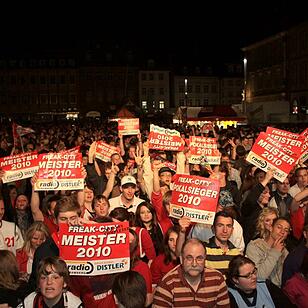 Meisterfeier Brose Baskets Bamberg Maxplatz