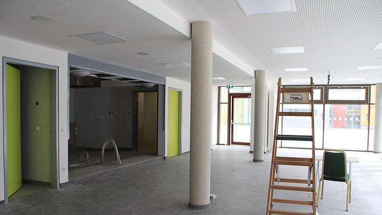 Hier entsteht der Speisesaal für die Ganztagsbetreuung der Spix-Mittelschule. Foto: Andreas Dorsch