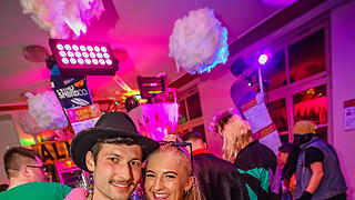 Beste Partystimmung in der Stadthalle
