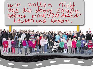 Kinder und Eltern wollen keine Umgehung im Osten