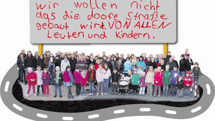 Kinder und Eltern wollen keine Umgehung im Osten