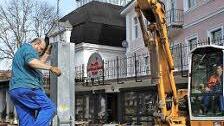 Der Hochwasserschutz wird abgebaut.