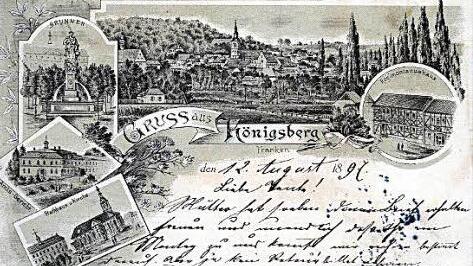 In den Ausstellungen "Leben auf dem Land" und von alten Ansichtskarten wird man auf unterschiedliche Art und Weise in die Vergangenheit zurückgeführt. Beispielsweise wie hier bei dieser Ansichtskarte von Königsberg aus dem Jahr 1897. Foto: Gerold Snater
