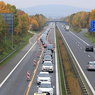 Unfall auf A73 bei Bad Sttaffelstein