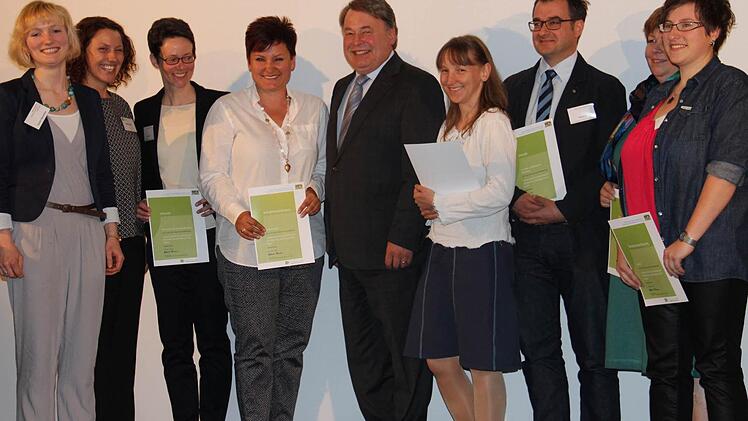 Die Preisträger des Wettbewerbs "Unsere Zukunft isst oberfränkisch"Foto: Katharina Müller-Sanke