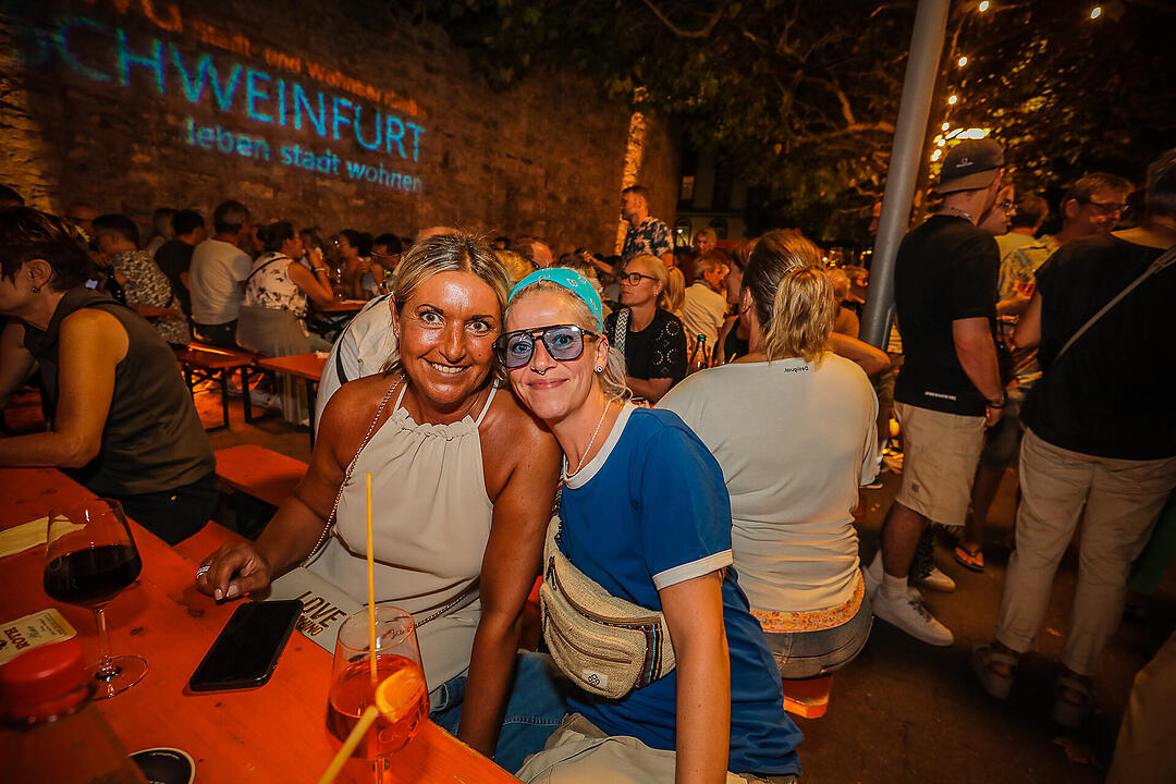Beste Stimmung beim Stadtfest in Schweinfurt.