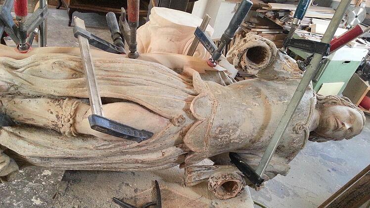 Dann ging es an die Restaurierung.