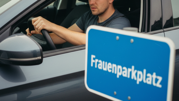 KI-generiertes Symbolbild/Gemini/Frauenparkplatz