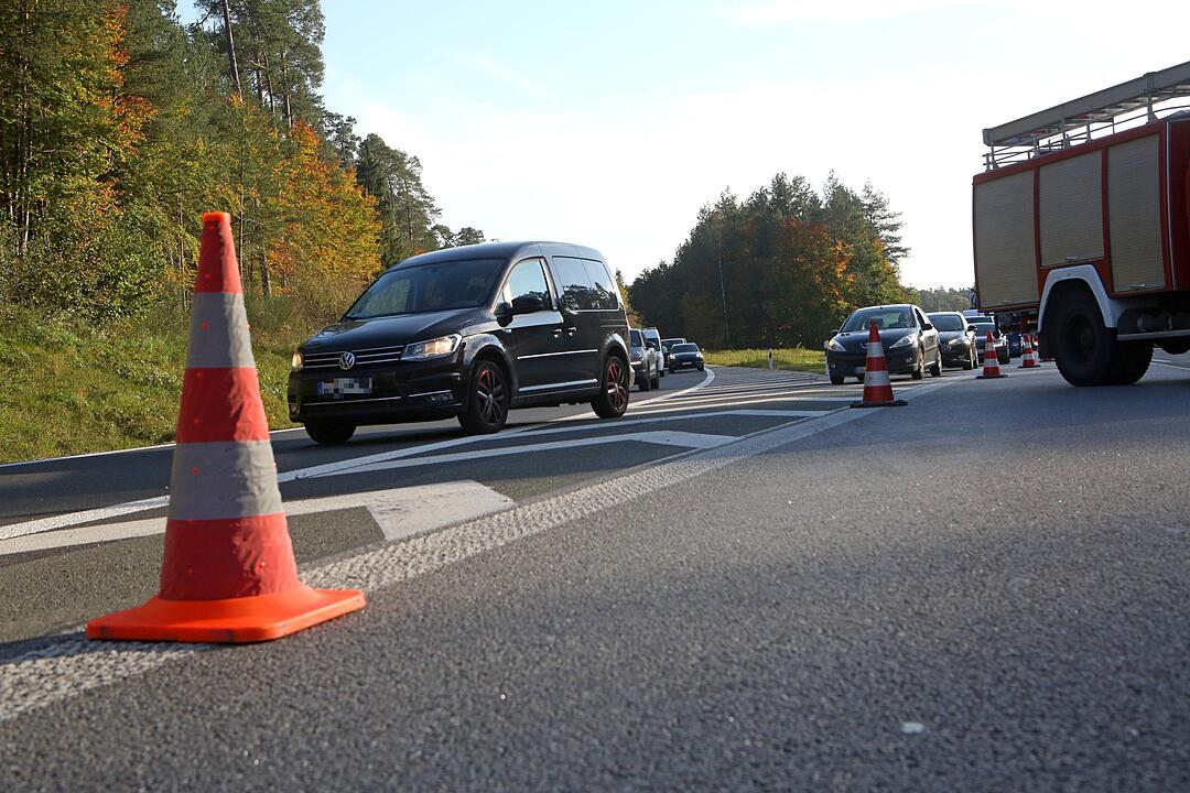 A73 bei Bamberg: Karambolage verursacht Riesenstau