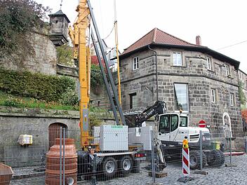 Blick auf die Baustelle