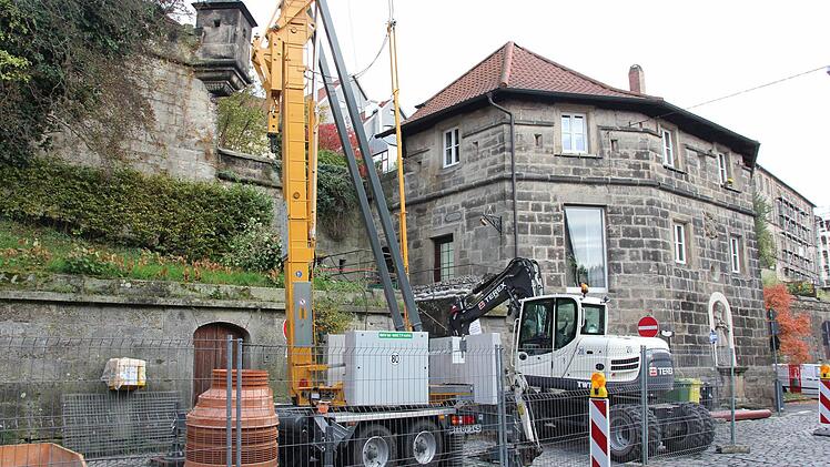 Blick auf die Baustelle
