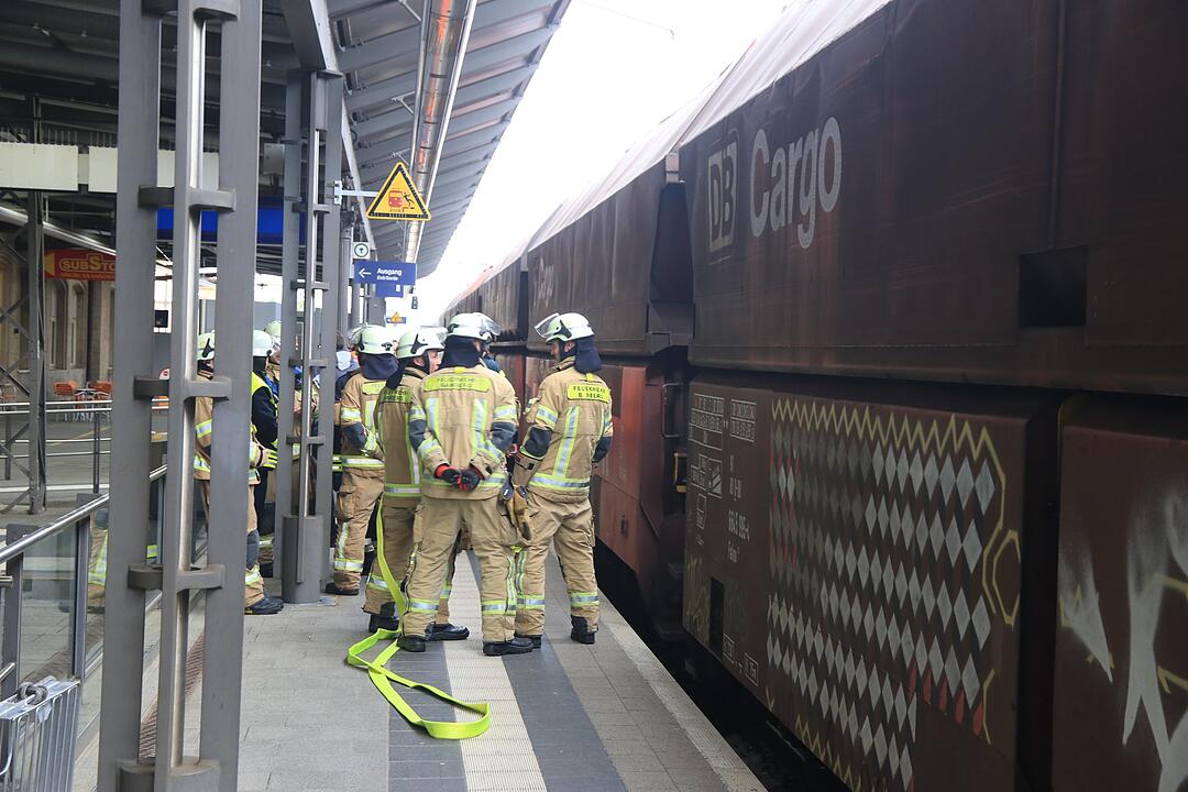 Feuerwehreinsatz am Bahnhof Bamberg