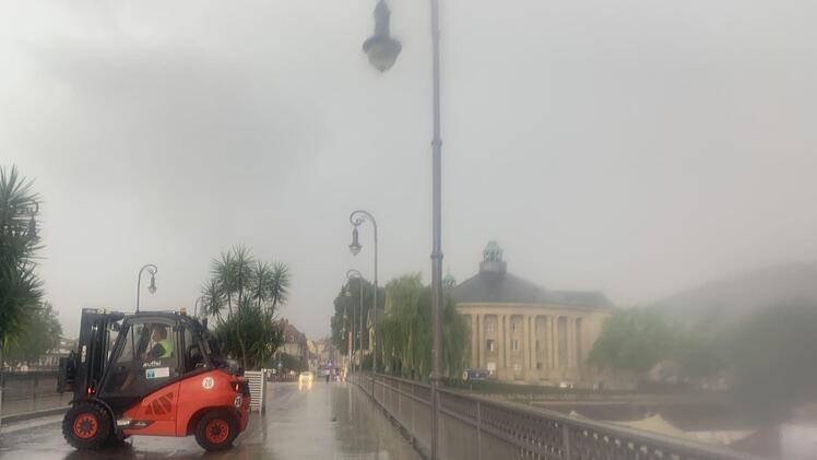 Unwetter in Bad Kissingen Foto: Anja Vorndran