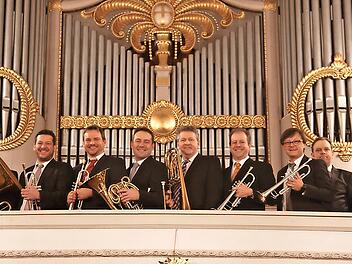 Die zwölf Musiker des Ensembles „Blech g’habt“ stammen aus den Landkreisen Forchheim und Bamberg.