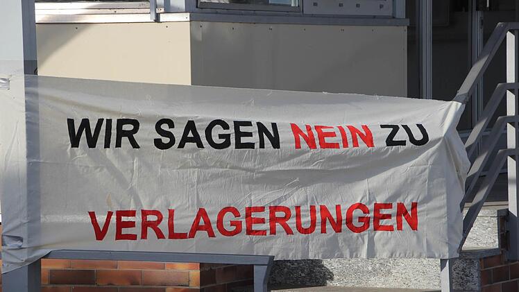 Demo bei Schaeffler in Elfershausen. Foto: Heike Beudert