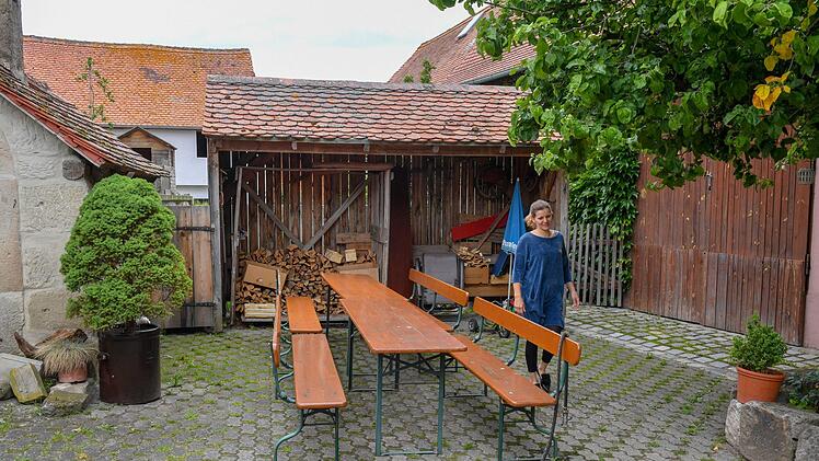 Im Garten von "Zum Wirt"  in StappenbachFoto: Ronald Rinklef