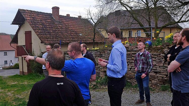 Ortstermin in Wartmannsroth  Foto: Gerd Schaar