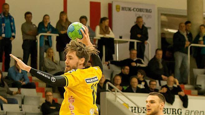 HSC-Linksaußen Steffen Coßbau überzeugte vor allem im ersten Durchgang mit einem guten Vorbild.