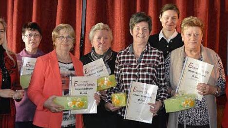 Seit 40 Jahren halten sie der Frauenunion die Treue und wirken immer noch engagiert bei den Veranstaltungen mit. Fotos: Karin Geyer