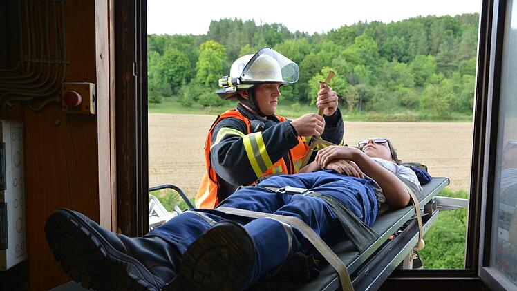 Feuerwehr-Übung in der Jörgenmühle in Brünn. Foto: Björn Hein